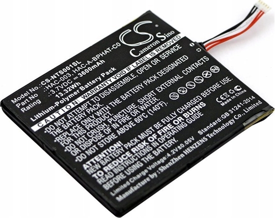 Изображение Cameron Sino Akumulator Bateria 3600 Mah Do Konsoli Nintendo Switch / Cs-nts001sl