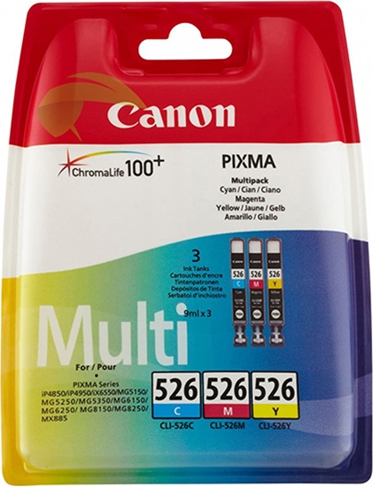 Picture of CANON CLI-526 Ink Cartridge C/M/Y Pack