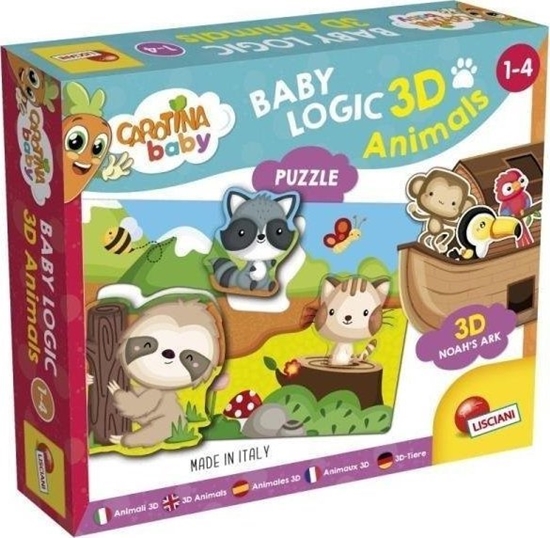 Picture of Carotina Baby Logic 3D zwierzta 92536 LISCIANI