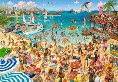 Attēls no Castorland Puzzle 1000 Fun by the Sea CASTOR
