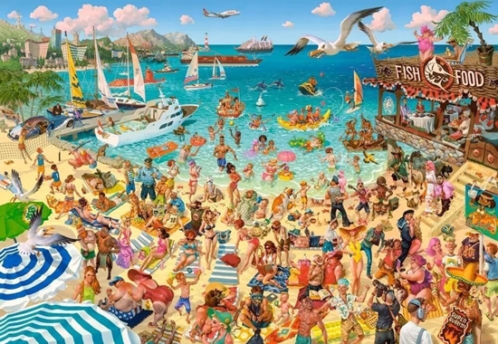 Изображение Castorland Puzzle 1000 Fun by the Sea CASTOR