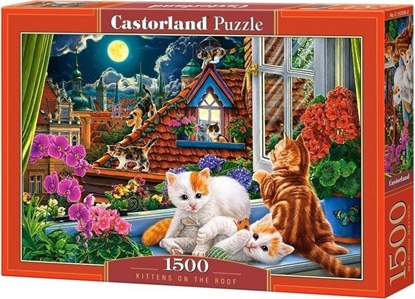 Изображение Castorland Puzzle 1500 element?w Kotki na dachu