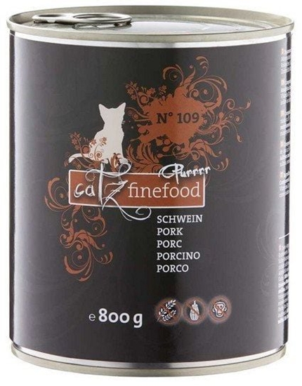 Picture of Catz Finefood Purrrr N.109 Wieprzowina puszka 800g