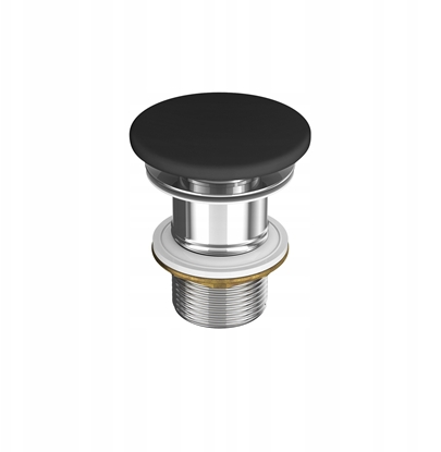 Attēls no Cersanit (korki do umywalek) Ceramiczny korek do umywalek bez przelewu - antracyt mat (K11-2362)