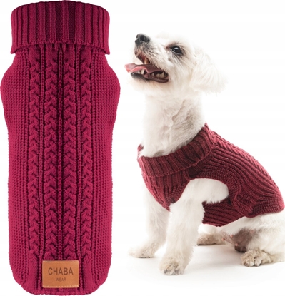 Attēls no Chaba CHABA SWETEREK Z GOLFEM  `XL` 37cm        BORDOWY