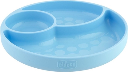 Attēls no Chicco 127535 TALERZ SILIKONOWY 3-DZIELNY 12m+ CHOPCZYK