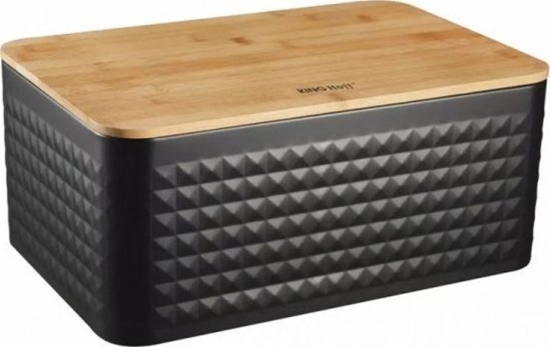 Picture of Chlebak KingHoff CHLEBAK STALOWY Z DESK BAMBUSOW KINGHOFF KH-1713