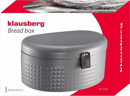 Attēls no Chlebak Klausberg Chlebak metalowy Klausberg KB 7578 pojemnik na pieczywo szary diament