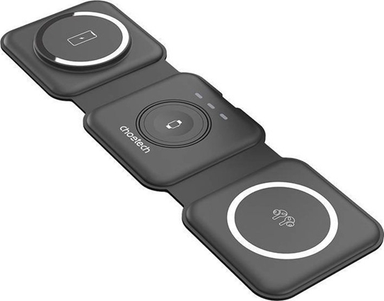 Picture of adowarka Choetech Magnetyczna adowarka indukcyjna Choetech T588-F 3w1 15W (czarna)