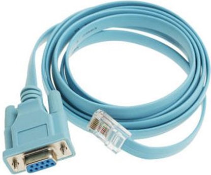 Изображение Cisco Console Cable 6ft with RJ45 - DB9F (CAB-CONSOLE-RJ45=)