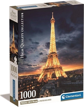 Picture of Clementoni CLE puzzle 1000 Compact Wiea Eiffla 39703