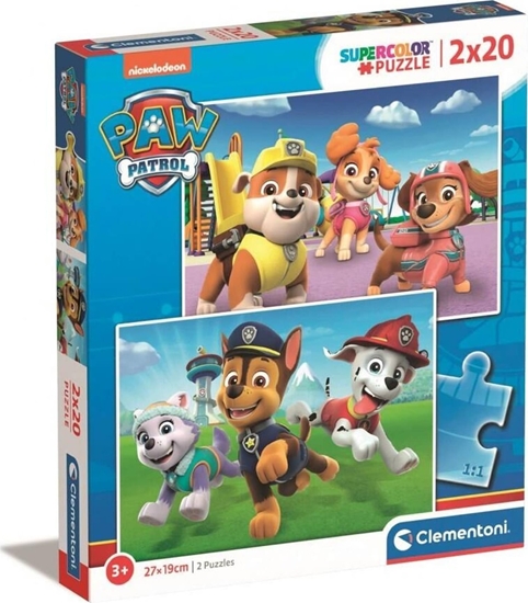 Picture of Clementoni CLE puzzle 2x20 SuperKolor Psi Patrol 24800
