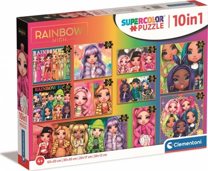 Attēls no Clementoni Clementoni Puzzle 10 w 1 Rainbow High 20273