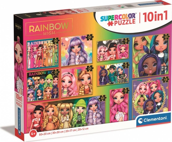 Picture of Clementoni Clementoni Puzzle 10 w 1 Rainbow High 20273