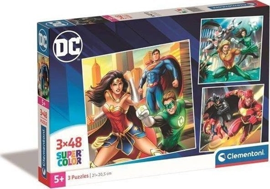 Picture of Clementoni Clementoni Puzzle 3x48el SuperColor square DC COMICS Justice League 25296