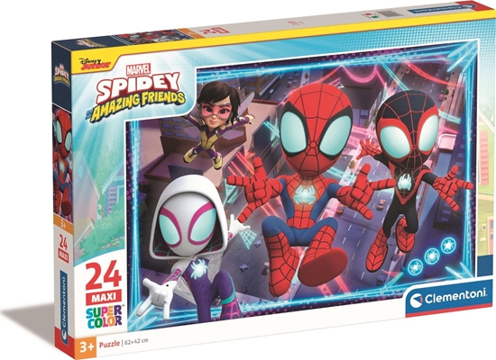 Picture of Clementoni Puzzle 24 elementy Maxi Super Kolor Spidey i super-kumple