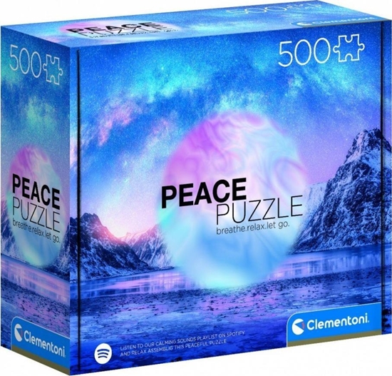 Изображение Clementoni Puzzle 500 Peace Collection Light Blue