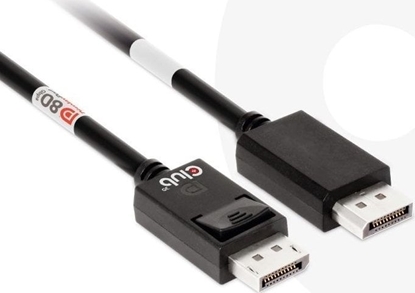 Attēls no Club 3D Club3D Kabel DisplayPort 2.1 na DisplayPort 2.1 4K120Hz/8K60Hz HDR (M/M), 1.2m, erná