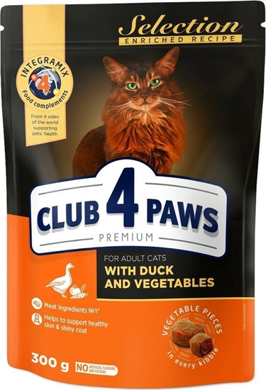 Picture of Club 4 Paws Club4 Mokra Karma dla Kota 300g Kaczka Warzywa