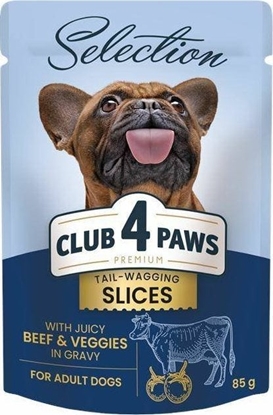 Picture of Club 4 Paws Club4 Pies Saszetka 85g Plastry Woowina Warzywa