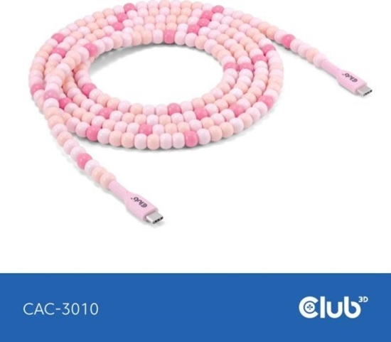 Picture of Kabel USB Club 3D USB-C - USB-C 2 m Róowy (CAC-3010)