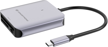 Picture of Conceptronic BIAN09G karšu lasītājs USB 3.2 Gen 2 Type-C Pelēks