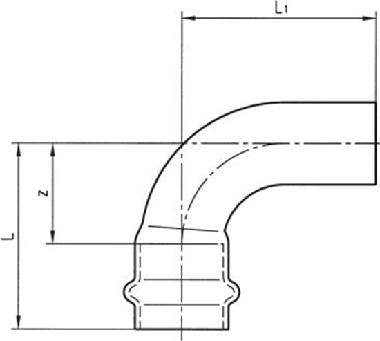 Picture of Conex Press uk 90° mm z serii B Press miedziane 15mm (P500101500000)