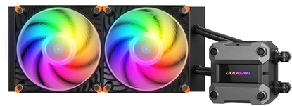 Attēls no COUGAR CPU Wasserkühlung Poseidon Ultra 240, ARGB, Schwarz