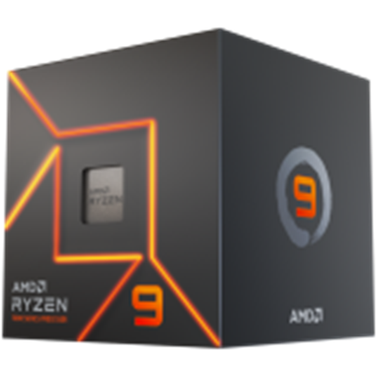 Picture of CPU|AMD|Desktop|Ryzen 9|7900|Raphael AM5|3700 MHz|Cores 12|64MB|Socket SAM5|65 Watts|GPU Radeon|BOX|100-100000590BOX