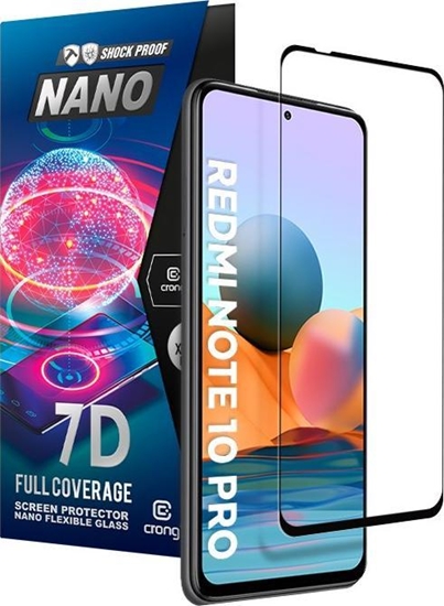 Picture of Crong Crong 7D Nano Flexible Glass - Niepkajce szko hybrydowe 9H na cay ekran Xiaomi Redmi Note 10 5G