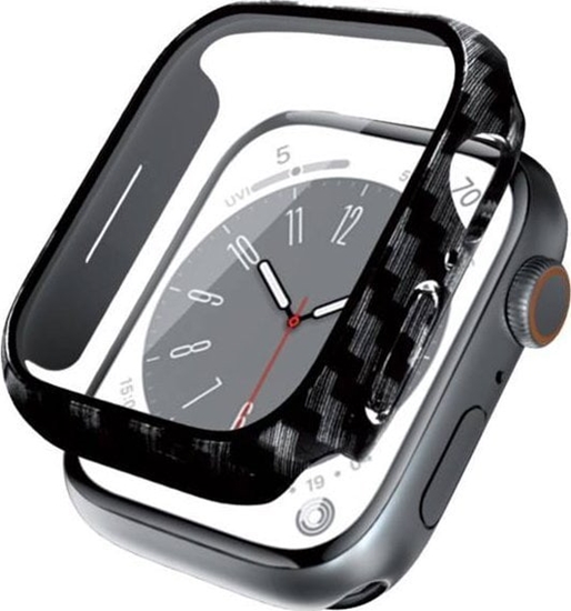 Picture of Crong Crong Hybrid Watch Case - Etui ze szkem Apple Watch 41mm (Carbon)