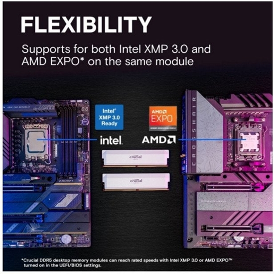 Picture of Crucial Pro DDR5-6400 Kit   64GB 2x32GB UDIMM CL40 W Overclocking