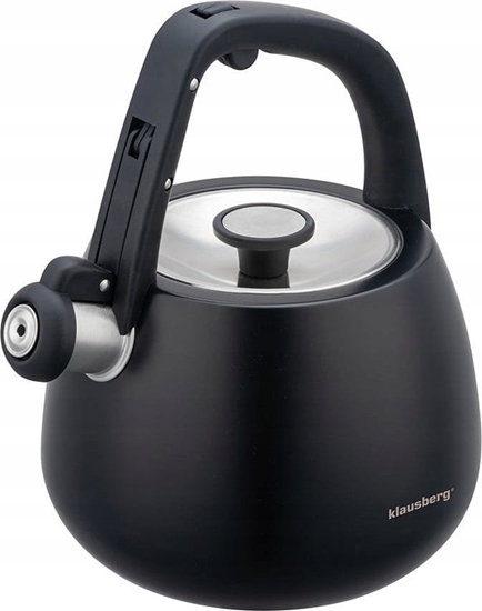 Picture of CZAJNIK STALOWY Z GWIZDKIEM 2,5L KLAUSBERG KB-7774