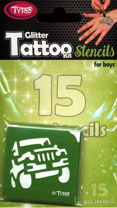 Attēls no Dante TYTOO ZESTAW SZABLONÓW DO TATUAY POJAZDY 15 EL.