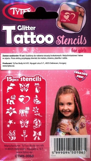 Picture of Dante TYTOO ZESTAW SZABLONÓW DO TATUAY ROZMARZONA 15 EL.