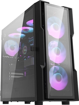 Picture of Darkflash Darkflash DK431 Glass Computer Case + 4 fans (black)
