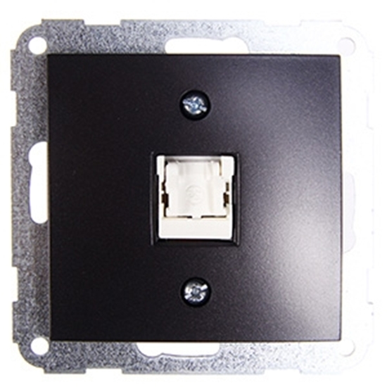 Picture of Data rozete Fiorena 1x RJ45 antracīta