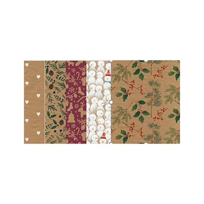 Picture of Dāvanu papīrs Winteria Kraft Xmas 70cmx5m