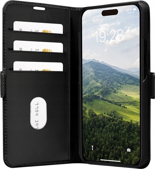 Изображение dbramante dbramante1928 Copenhagen - iPhone 15 Plus - Black, Folio, Apple, iPhone 15, Black