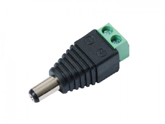 Picture of DC spraudnis uz skrūves terminālu, PC male 5.5/2.1mm