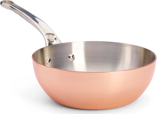 Изображение De Buyer De Buyer Prima Matera Sauté Pan Copper/steel 20cm curved ind.