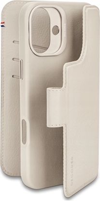 Изображение Decoded Decoded Leather Detachable Wallet - skórzana obudowa ochronna do iPhone 16 kompatybilna z MagSafe (clay)