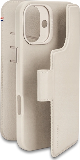 Picture of Decoded Decoded Leather Detachable Wallet - skórzana obudowa ochronna do iPhone 16 kompatybilna z MagSafe (clay)