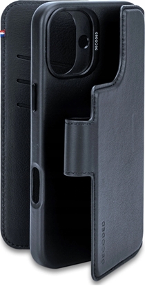 Изображение Decoded Decoded Leather Detachable Wallet - skórzana obudowa ochronna do iPhone 16 kompatybilna z MagSafe (navy)