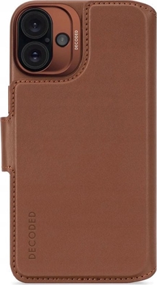 Изображение Decoded Leather Detachable Wallet iPhone 16 Plus Tan