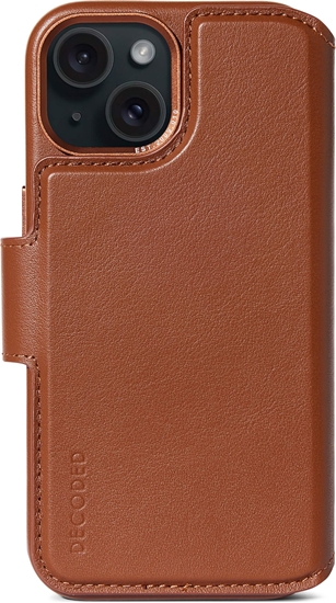 Picture of Decoded Leather Detachable Wallet for iPhone 15 Plus Tan