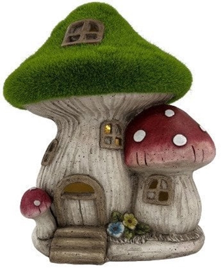 Picture of DECORATION MUSHROOM HOUSE 27.5X24.5X32CM