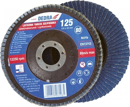Picture of Dedra Listkowa tarcza szlifierska 125x22mm, cyrkon gra 120 - F26120