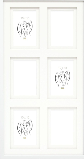 Picture of Deknudt S65KK1 white 6x10x15 Wood Gallery double Passepartout