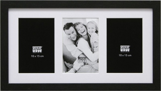 Picture of Deknudt S66KA3 Gallery 3x10x15 Wood black w. Passepartout